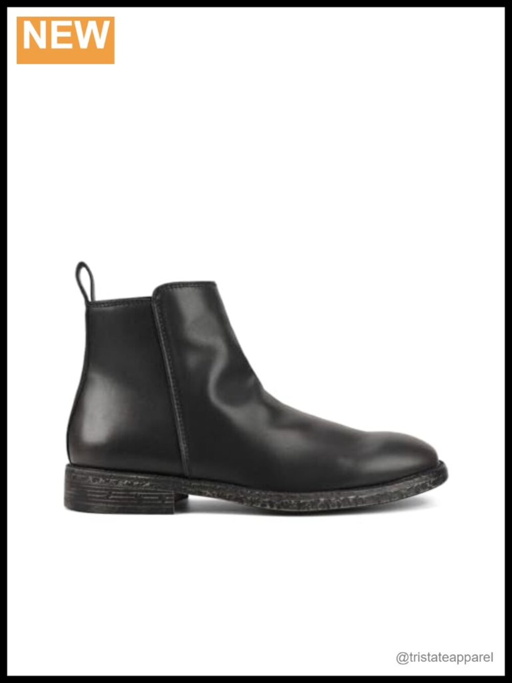 Men's Leather Ankle Boots Side Zip Comfortable Dress Chelsea Boots